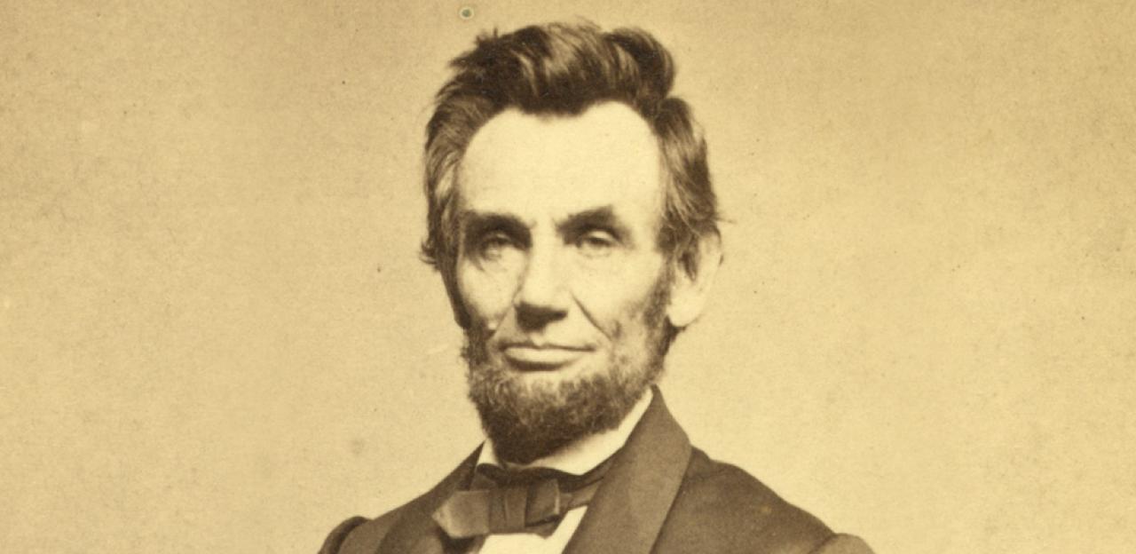 This is a photograph of Abraham Lincoln.