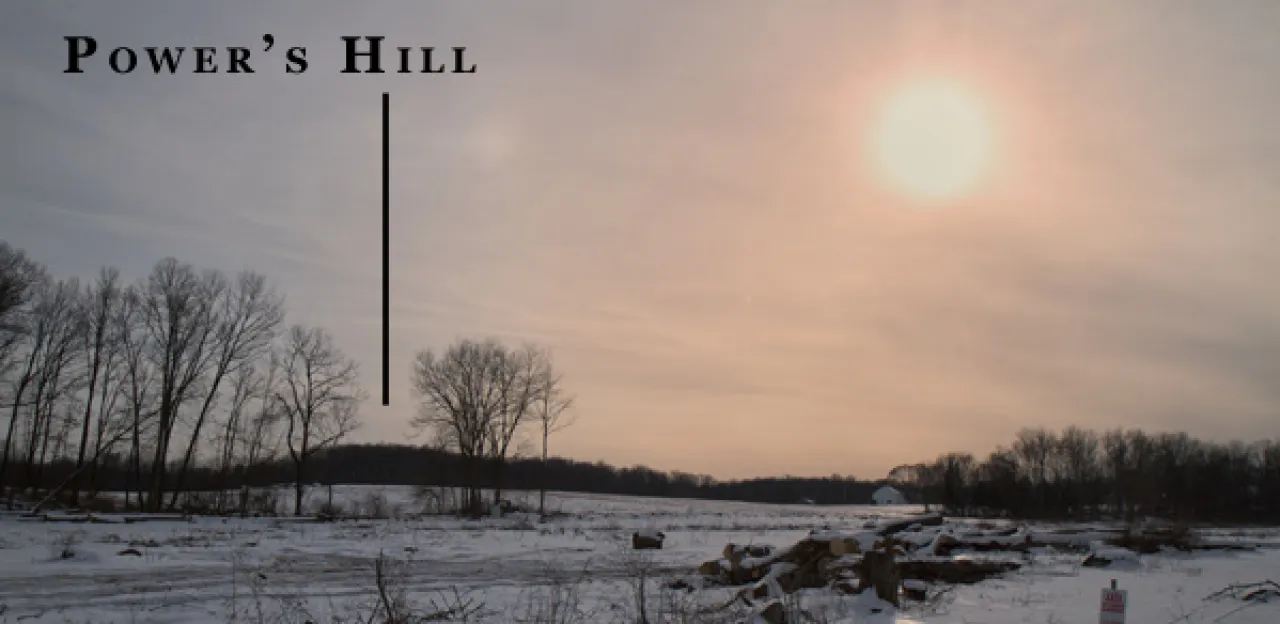 View towards Power's Hill on the Gettysburg Battlefield