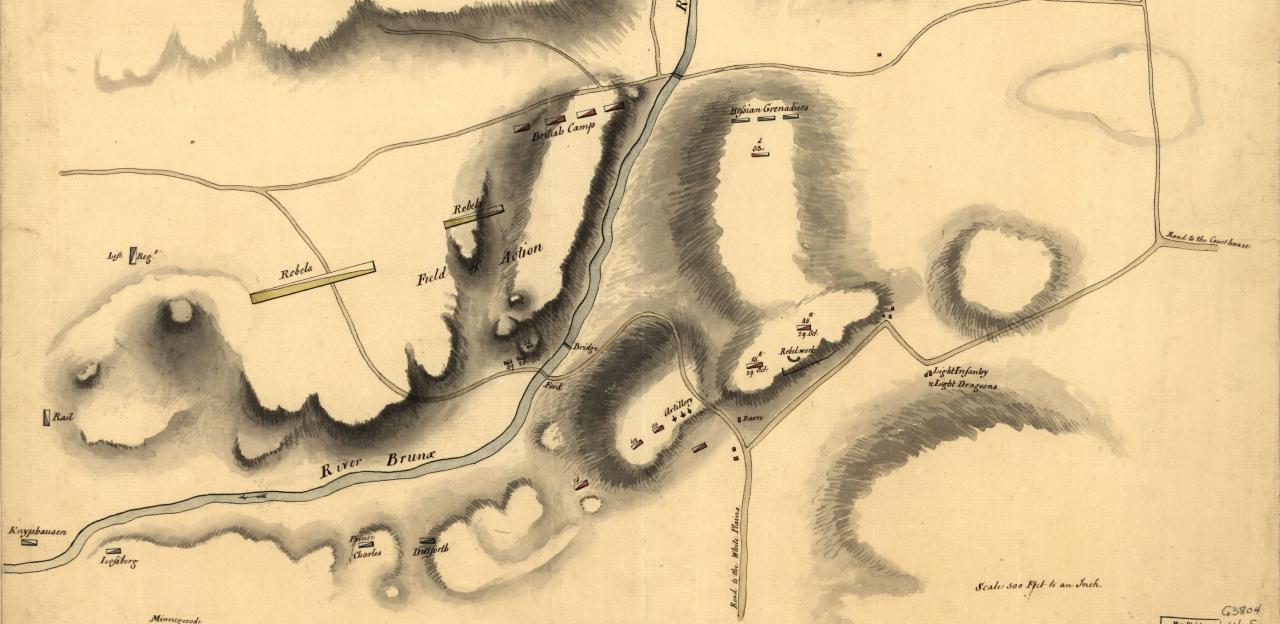 Historical Map of the Battle of White Plains
