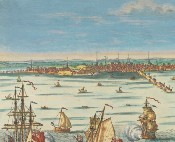 South-East View of Boston - Square