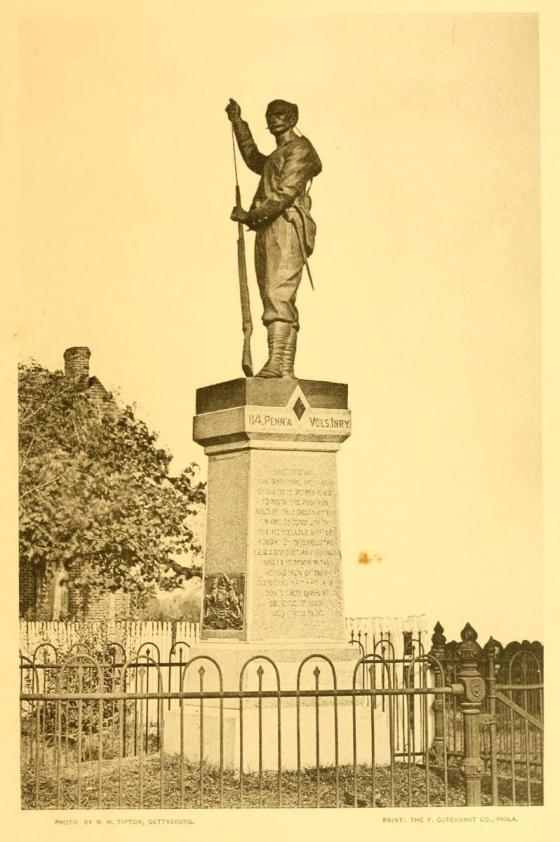 Dedication Of The 114th Pennsylvania Monument On The Gettysburg Battlefield American Battlefield Trust