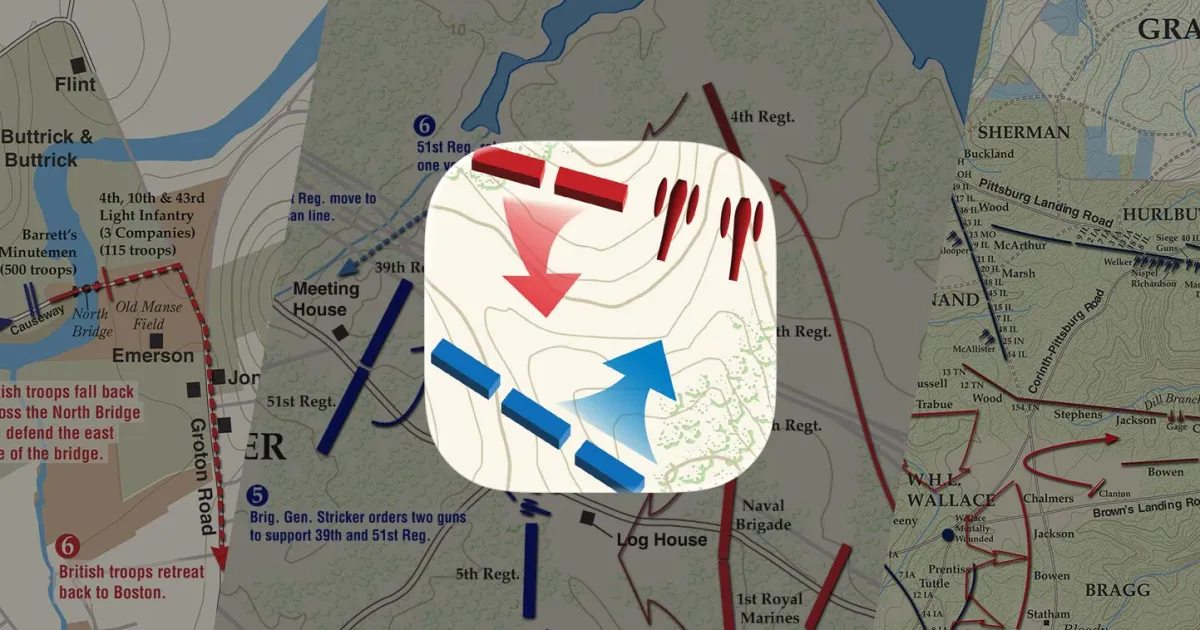 Wars Maps Basic Battle Maps: America’s Wars App | American Battlefield Trust