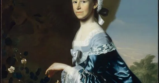 blue gold dress murder Mercy Otis Warren CC party dresses