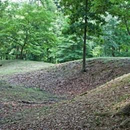 Union earthworks at Fort Hill, Waverly, Tenn.