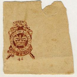 1p Stamp Act of 1765 proof