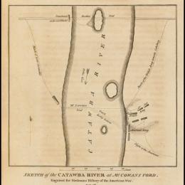 Sketch of the Catawba River at McCowan's Ford 