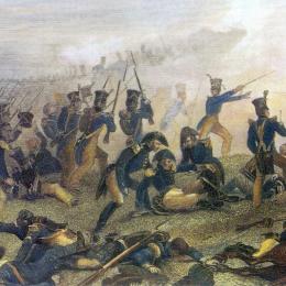 Battle of Lundy's Lane, 1868. Painting by Alonzo Chappel.