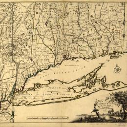 Connecticut and parts adjacent Map