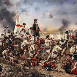 The Spanish forces led by Bernardo de Gálvez at the Siege of Pensacola