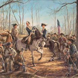 Illustration of the Battle of Kettle Creek