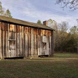 Original 1851 slave dwellings at Horton Grove, Stagville State Historic Site