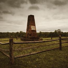 The Groveton Monument at Manassas National Battlefield Park