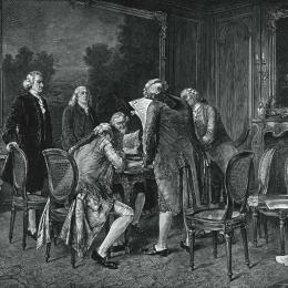 Signing the Preliminary Treaty of Peace at Paris, November 30, 1782
