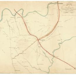 Sketch of the environs of Tullahoma, Tennessee