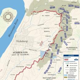 Vicksburg | May 22, 1863 Battle Map