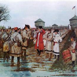 This is a painting depicting the surrender at Vincennes. 