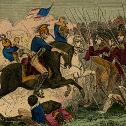Depiction of the Battle of Hanging Rock