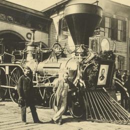 Engine "Nashville" of the Lincoln funeral train