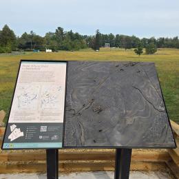 Interactive topographical map at Princeton Battlefield State Park, N.J.