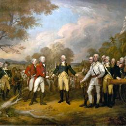 Surrender of General Burgoyne by John Trumbull