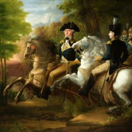 Washington and Lafayette at the Battle of Brandywine