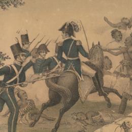 Illustration of the Fort Meigs Battle