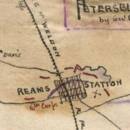 Map detailing the area surrounding Ream's Station