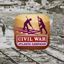 This is an image of the Atlanta Campaign Battle App Icon. 