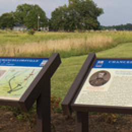 signs at first day at chancellorsville