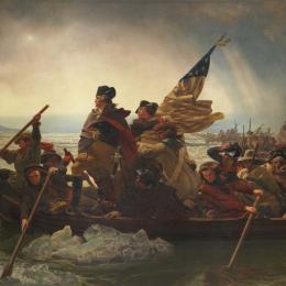 “Washington Crossing the Delaware” by Emanuel Leutze, 1851.