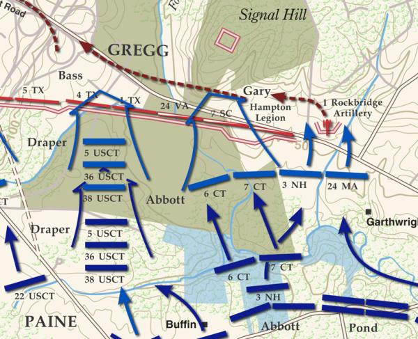 New Market Heights - September 29, 1864 Battle Map