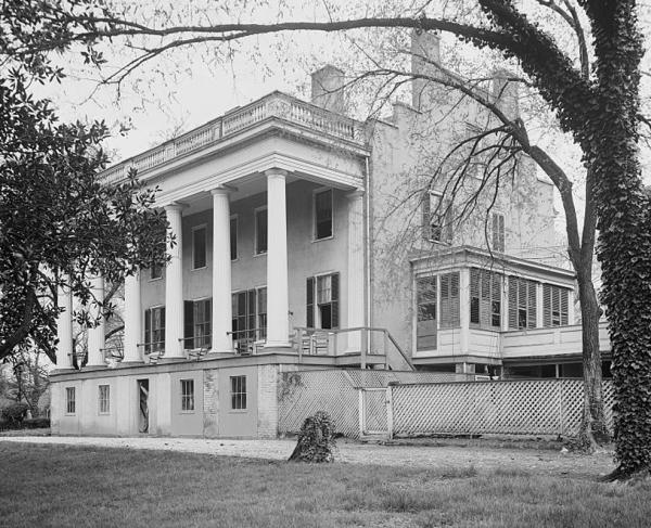 A black and white photogrph of the Adams-Van Lew House