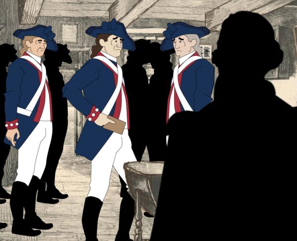 A still from Newburgh 1783: The Conspiracy That Threatened American Democracy