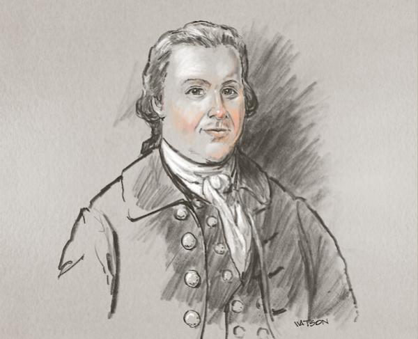 Portrait of Button Gwinnett