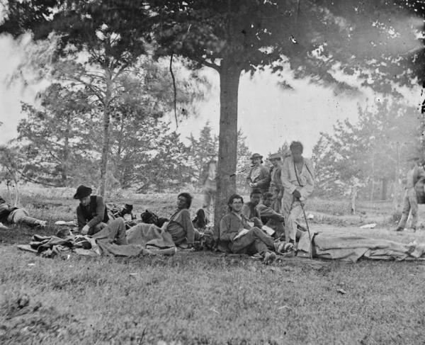 After the Battle of the Wilderness, near Fredericksburg