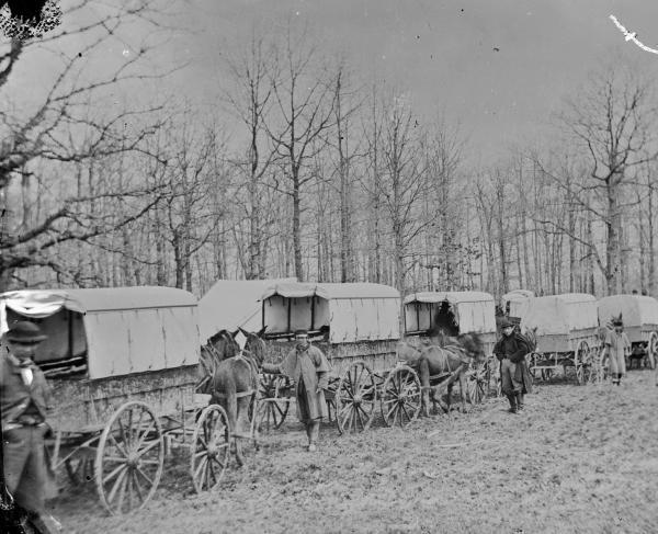 Ambulance train at Harewood Hospital, Washington, D.C.