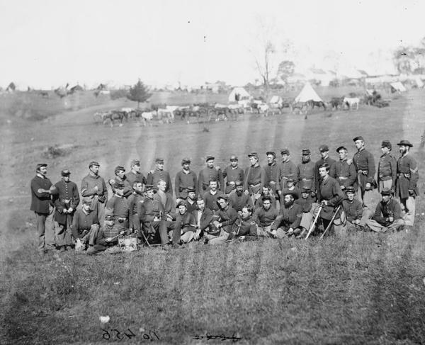 Photograph of a Civil War Infantry