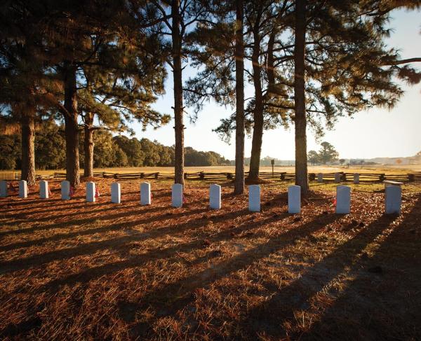 Confederate graves, Bentonville Battlefield State Historic Site, Four Oaks, N.C.