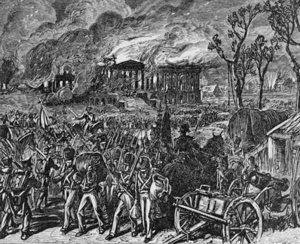 Capture and Burning of Washington by the British in 1814