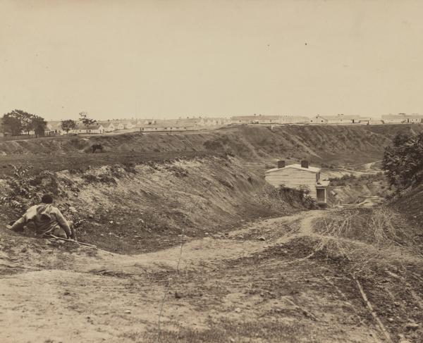 Landscape of Chimborazo Hospital in April 1865