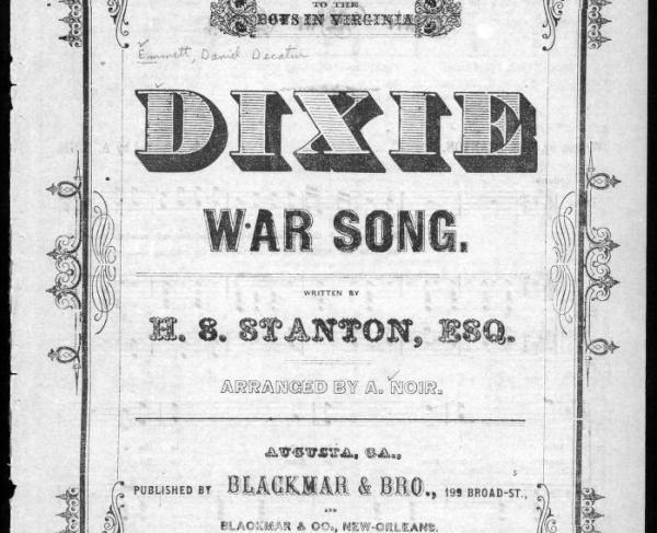 Dixie War Song Sheet Music