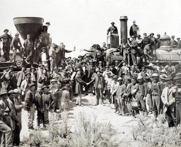 Image of the Golden Spike Ceremony