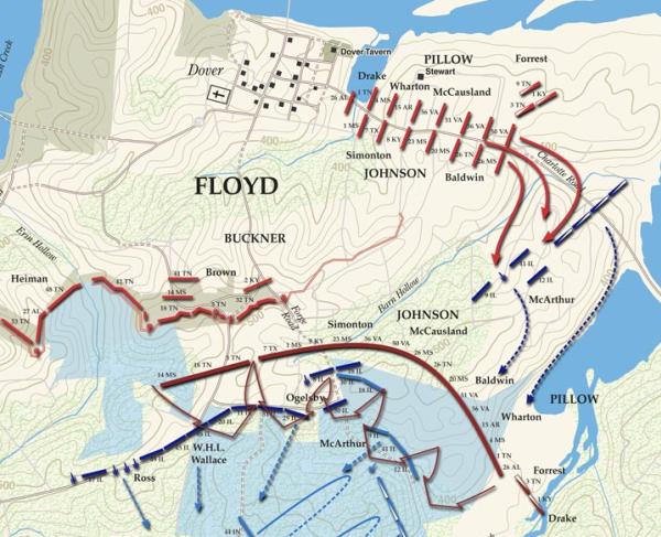 Fort Donelson | Feb 15, 1862 | 7 - 10:30 am (May 2020)