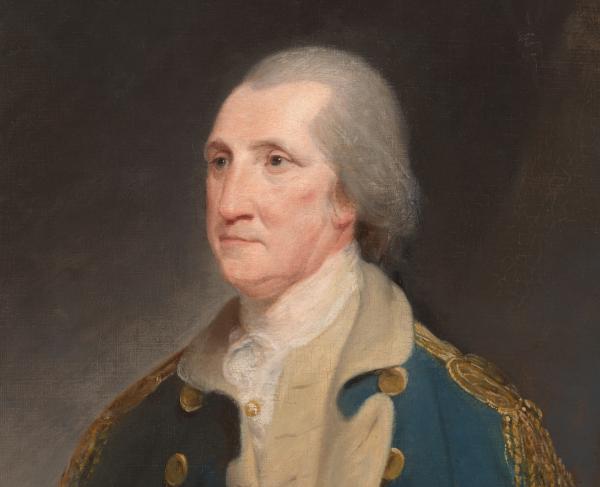 Portrait of George Washington in his older age.