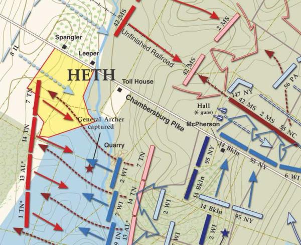 Gettysburg | July 1, 1863 | 8:30 to 1130 am
