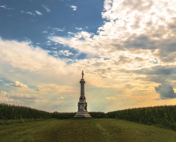 Michigan Cavalry Brigade Monument at East Cavalry Field, Gettysburg National Military Park, Pa.