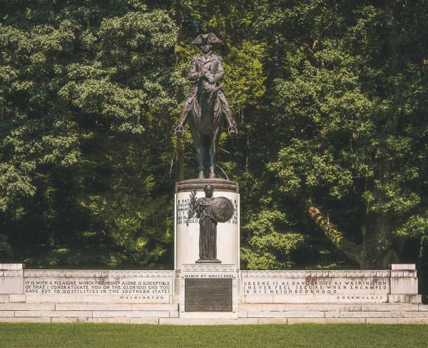 Nathanael Greene Monument, sculpted by Herman Packer, Guilford Courthouse National Military Park, Greensboro, N.C.