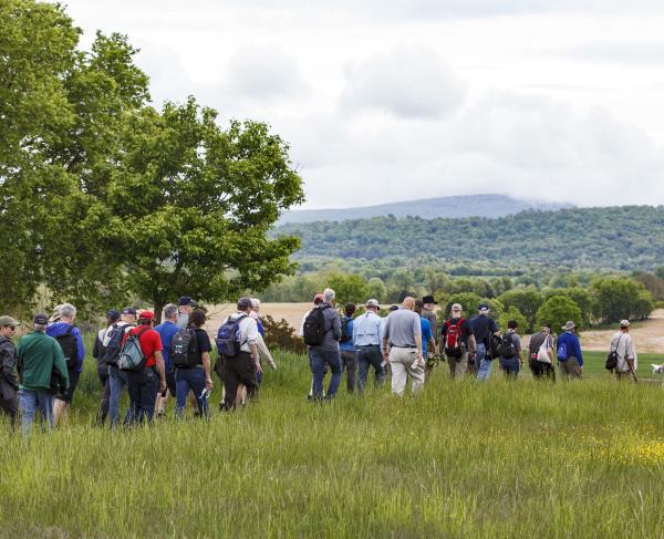 Trust members on a tour of Antietam National Battlefield in 2022