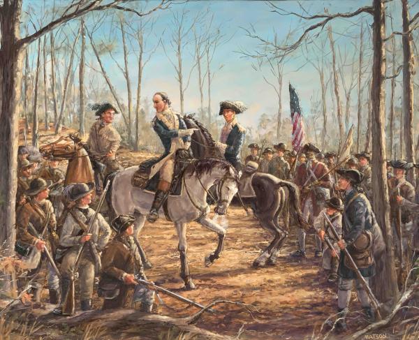 Illustration of the Battle of Kettle Creek