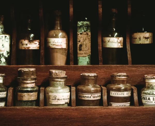 Medicine Rack, Museum of Civil War Medicine, Frederick, Md.